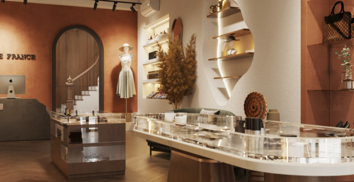 Cửa hàng thời trang với tone màu cực chill. Thiết kế - thi công trọn gói 369 design